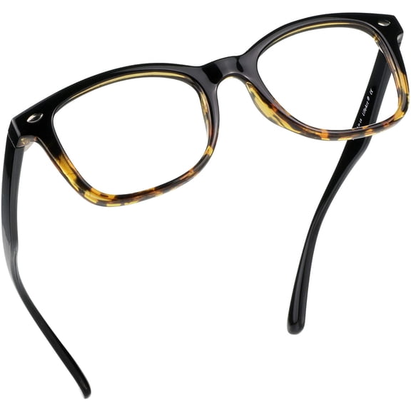 LifeArt Blue Light Blocking Reading Glasses (Square Frame, +2.50 Magnification)