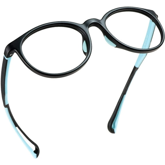 LifeArt Kid Blue Light Blocking Glasses, Filter 85% of Harmful Blue Light, Anti Eyestrain and Blurry, Computer Glasses (Black)