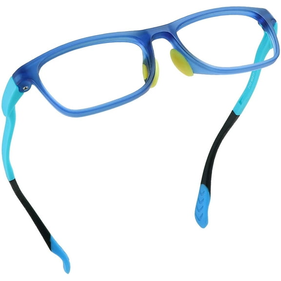 LifeArt Kid Blue Light Blocking Glasses, Filter 85% of Harmful Blue Light, Anti Eyestrain and Blurry, Computer Glasses(Blue)
