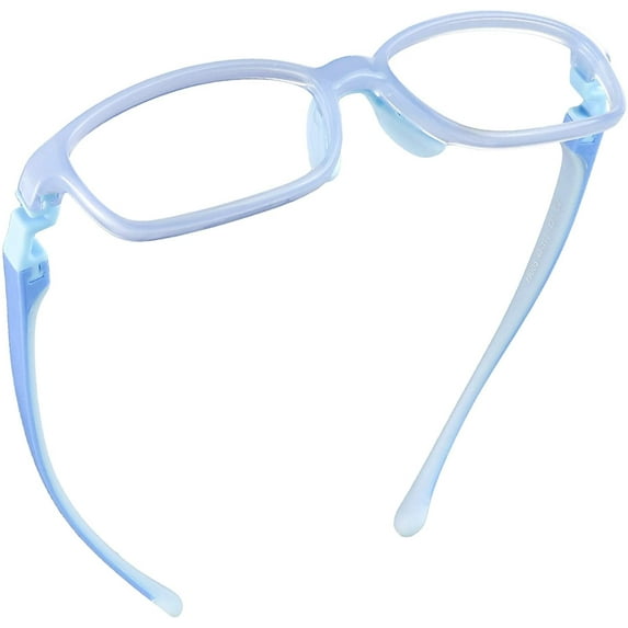 LifeArt Kid Blue Light Blocking Glasses, Filter 85% of Harmful Blue Light, Anti Eyestrain and Blurry, Computer Glasses (Blue)