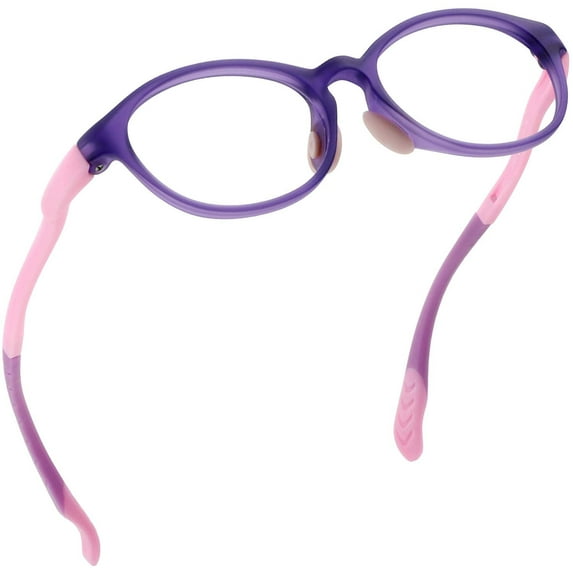 LifeArt Kid Blue Light Blocking Glasses, Filter 85% of Harmful Blue Light, Anti Eyestrain and Blurry, Computer Glasses(Purple)