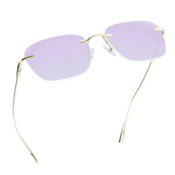 LifeArt Pure Titanium Frame Glasses/Blue Light Blocking Reading Glasses, Reduce Eyestrain, Stylish for Men and Women(Gold,No Magnification)