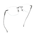 thumbnail image 1 of LifeArt Pure Titanium Frame Glasses/Blue Light Blocking Reading Glasses, Reduce Eyestrain, Stylish for Men and Women(Grey,+1.50 Magnification), 1 of 5