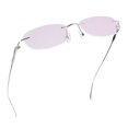 thumbnail image 1 of LifeArt Pure Titanium Frame Glasses/Blue Light Blocking Reading Glasses, Reduce Eyestrain, Stylish for Men and Women(Silver,+0.50 Magnification), 1 of 5