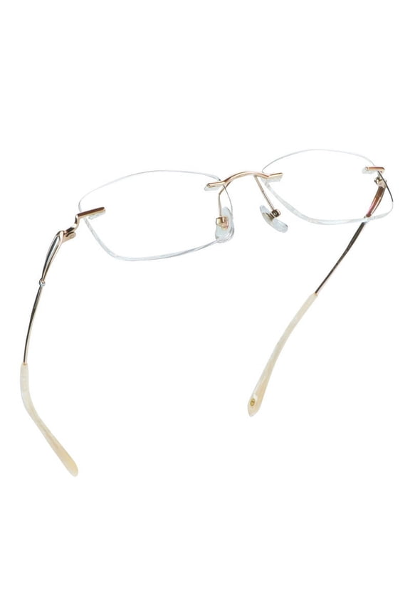 Anti-Glare Blue Light Blocking Eyeglasses (Frameless, +3.00 Magnification)