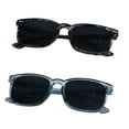 thumbnail image 1 of LifeArt Vintage Round Polarized Sunglasses for Men and Women Gradient Gray Lens UV400 Protection Outdoor Shades with Floral+Clear blue Frame 2 Pack, 1 of 4
