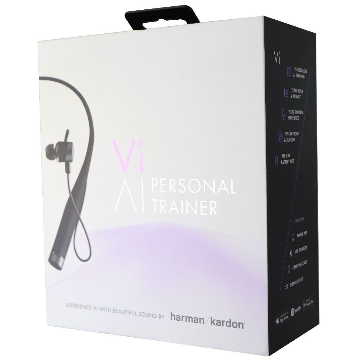 LifeBeam Vi Wireless Neckband Headphones w/ Ai Personal Trainer - Black LBVI001 - image 1 of 7