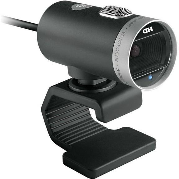 LifeCam Cinema Webcam for Business - Black with built-in noise cancelling Microphone, Light Correction