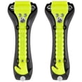 thumbnail image 1 of Lifehammer Brand Car Safety Hammer, the Original Emergency Auto Escape and Rescue Tool with Seatbelt Cutter, Made in the Netherlands, Glow Yellow (Pack of 2), 1 of 4