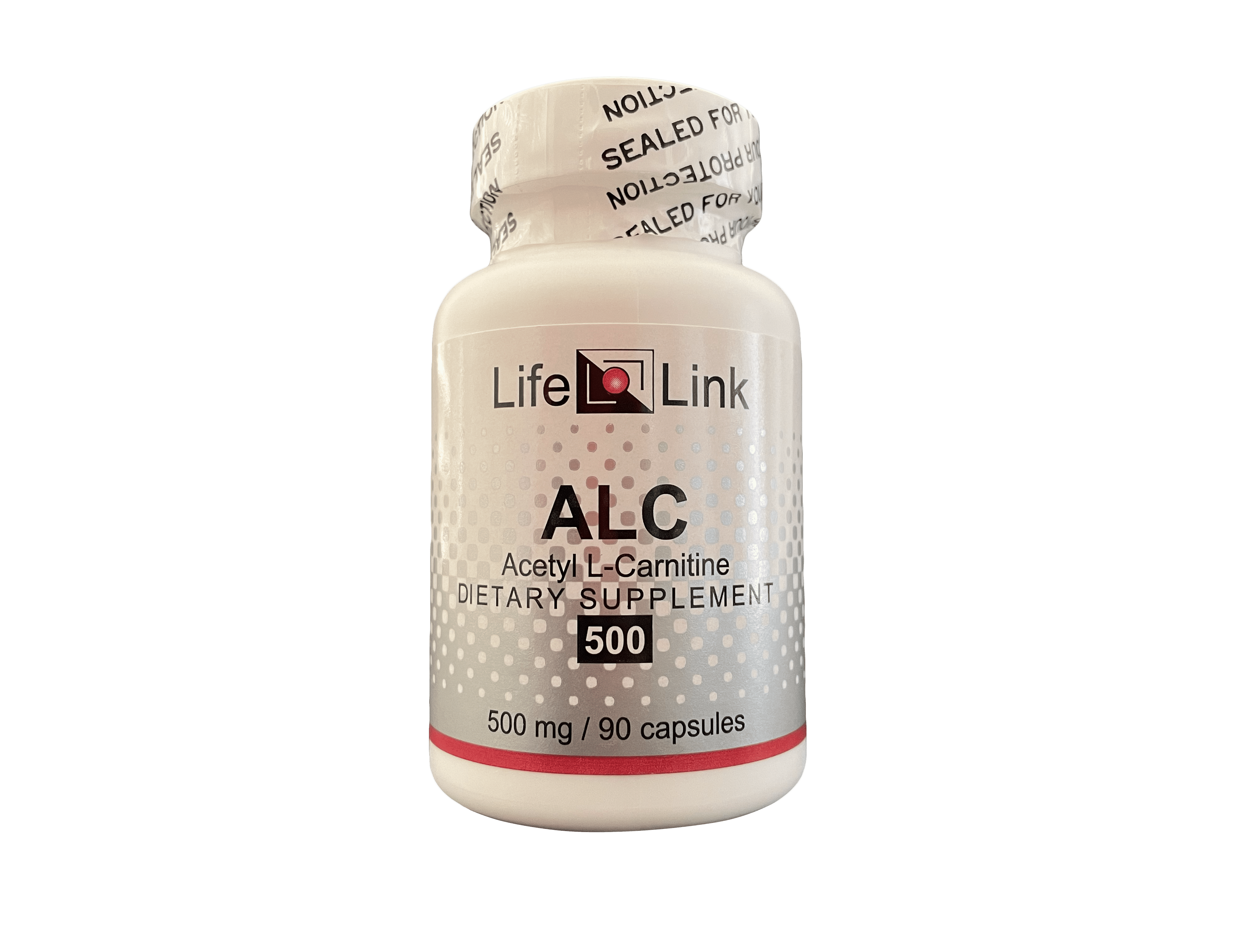 LifeLink's ALC (Acetyl LCarnitine) 500 mg x 90 Capsules Cellular