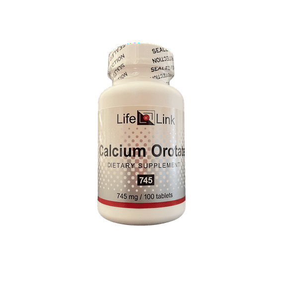 LifeLink's Calcium Orotate | 745 mg x 100 tablets | Bone Health  | Gluten Free & Non-GMO | Made in the USA