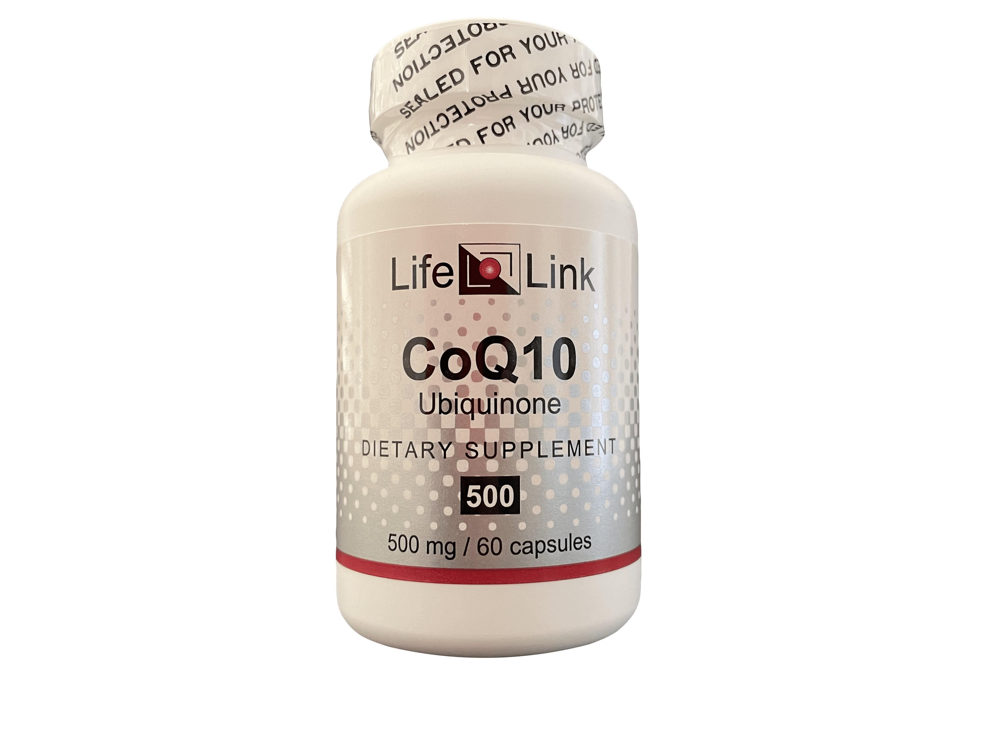 LifeLink's CoQ10 500 mg x 60 capsules Heart & Brain Health, Anti