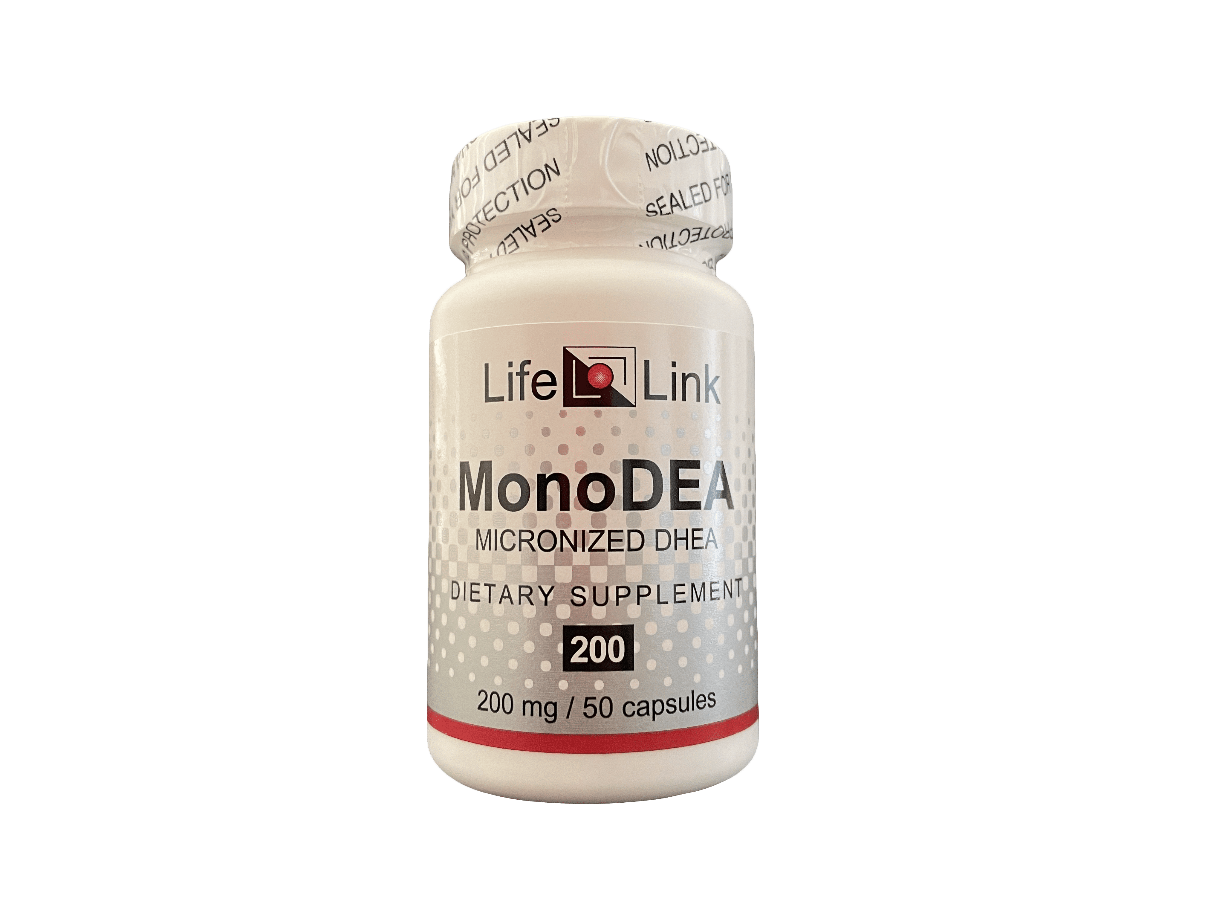 LifeLink's DHEA MonoDEA (dehydroepiandrosterone) 200 mg x 50 capsules
