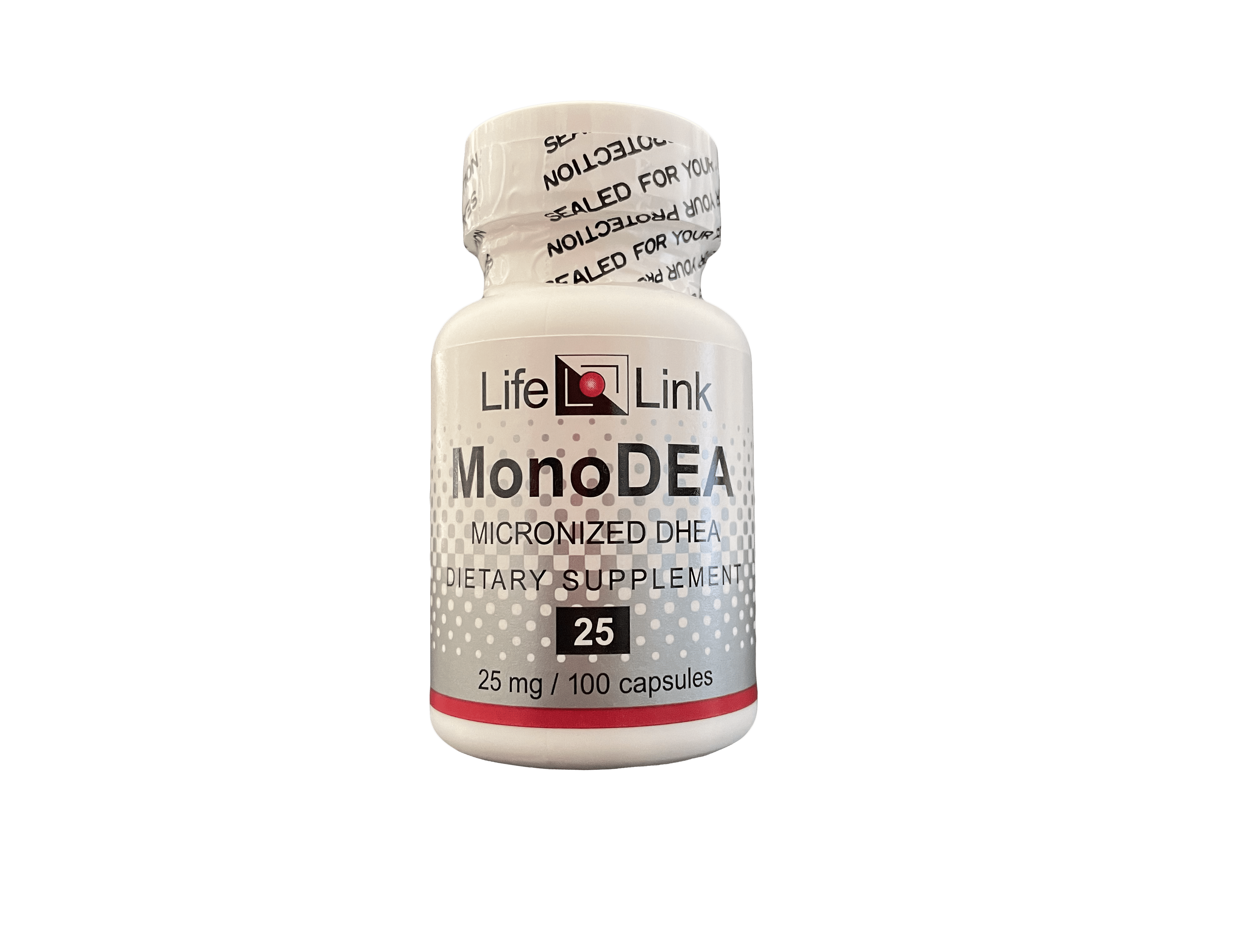 LifeLink's DHEA MonoDEA (dehydroepiandrosterone) 25 mg x 100 capsules