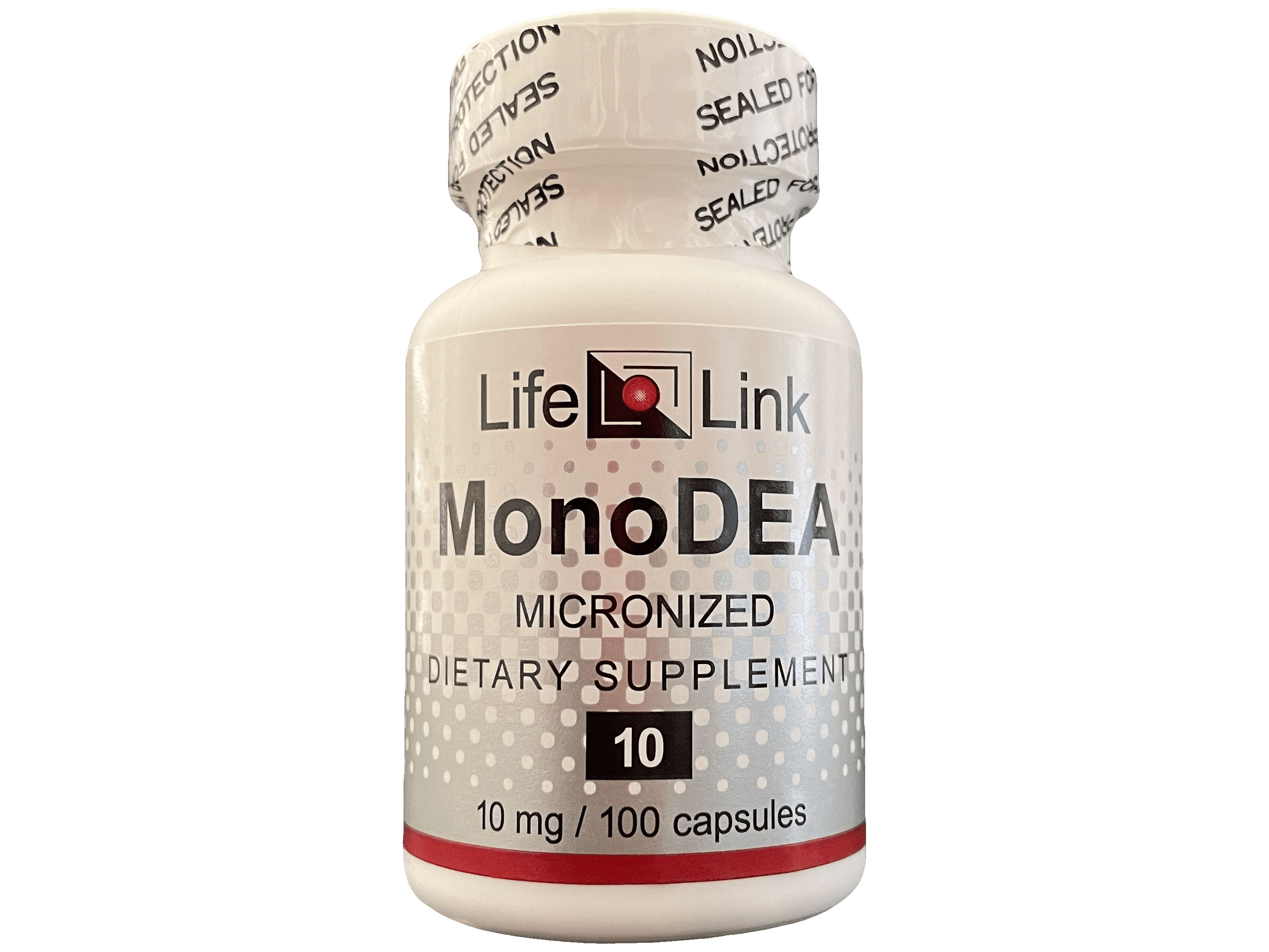 LifeLink's MonoDEA Micronized DHEA (dehydroepiandrosterone) 10 mg x