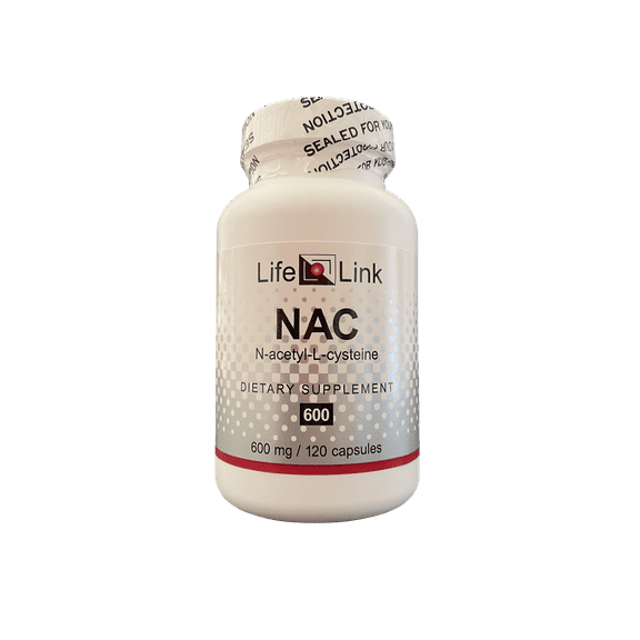 LifeLink's NAC (N-Acetyl L-Cysteine) | 600 mg x 120 capsules | Antioxidant, Anti-Aging, Immunity | Gluten Free & Non-GMO | Made in the USA