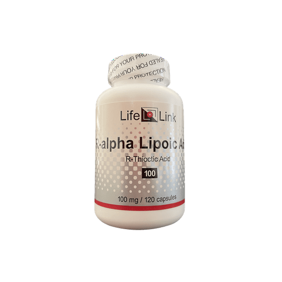 LifeLink's R-alpha-lipoic Acid | 100 mg x 120 capsules | Antioxidant, Metabolism | Gluten Free & Non-GMO | Made in the USA