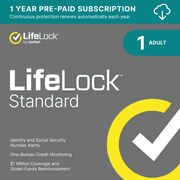 LifeLock Standard Identity Theft Protection, Individual Plan, 1 Year Subscription [Digital Download]