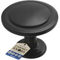 thumbnail image 1 of LifeMaster 6pcs 1-1/4" Matte Black Cabinet Knobs - Rust-Proof, Modern Design, Strong Zinc Alloy, Drawer Pulls with Short and Adjustable Screws - Stylish Handles for Kitchen, Dresser, and Cabinets, 1 of 9