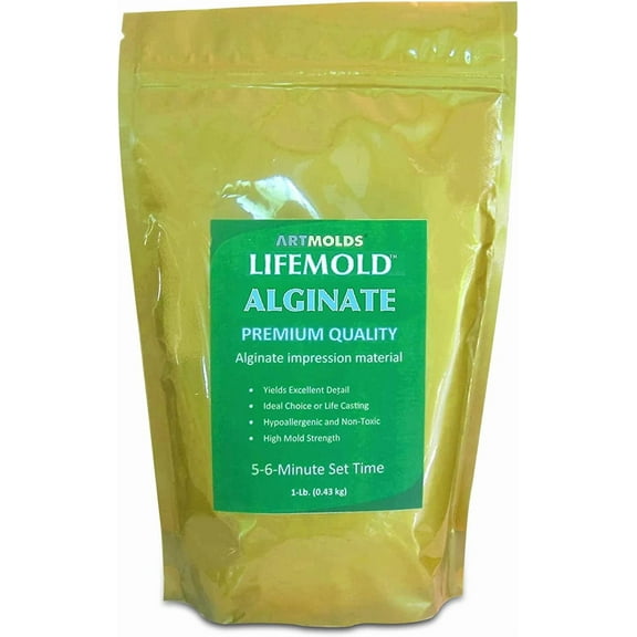 LifeMold Alginate Molding Powder for Hand Casting, Life Baby Kit, Couples Casting - Non-Toxic 1lb (454g)