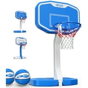 LifeOG Swimming Pool Basketball Game - Poolside Basketball Hoop, 2 Balls and Pump Included, Durable & Sturdy, Design for Ages 6+, Suitable for All Inground Swimming Pools