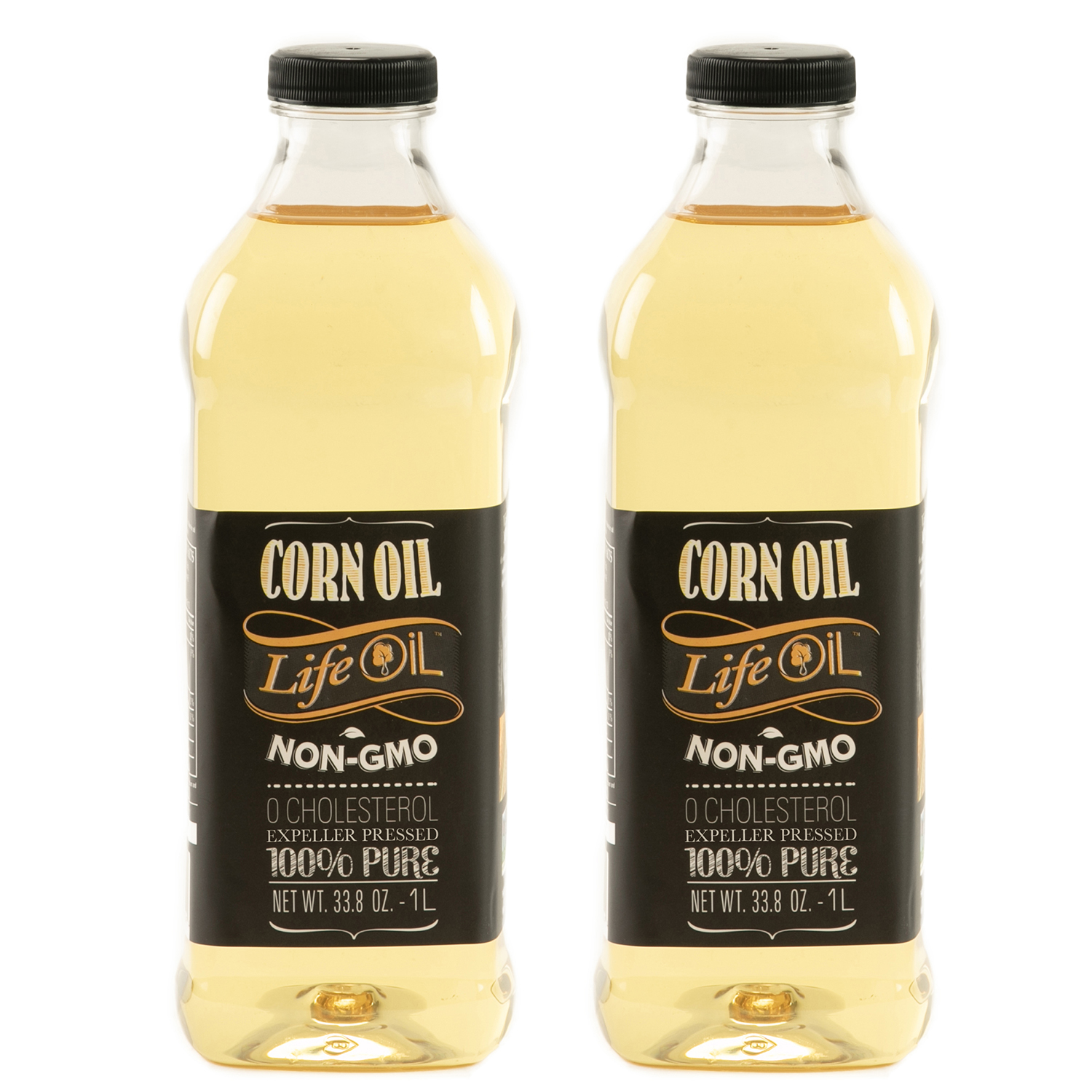 LifeOiL NonGMO Corn Oil, (Pack of 2) 33.8 Fluid Ounces 1L