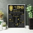thumbnail image 1 of LifePlus 1945 Birthday Chalkboard Poster: US Trivia, 1 of 3