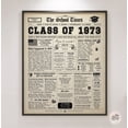 thumbnail image 1 of LifePlus Class of 1973 NEWSPAPER Poster, 1973 Class Reunion, High School Reunion Sign, Back in 1973, 1 of 3