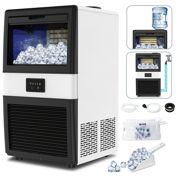 LifePlus Commercial Ice Maker Machine Under Counter 70LBS/24H, Auto