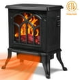 LifePlus Electric Fireplace Infrared Stove Heater, 18" Portable