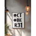 thumbnail image 1 of LifePlus Framed Halloween Print: Spooky Pumpkin Face - October 31st Wall Art, 1 of 3