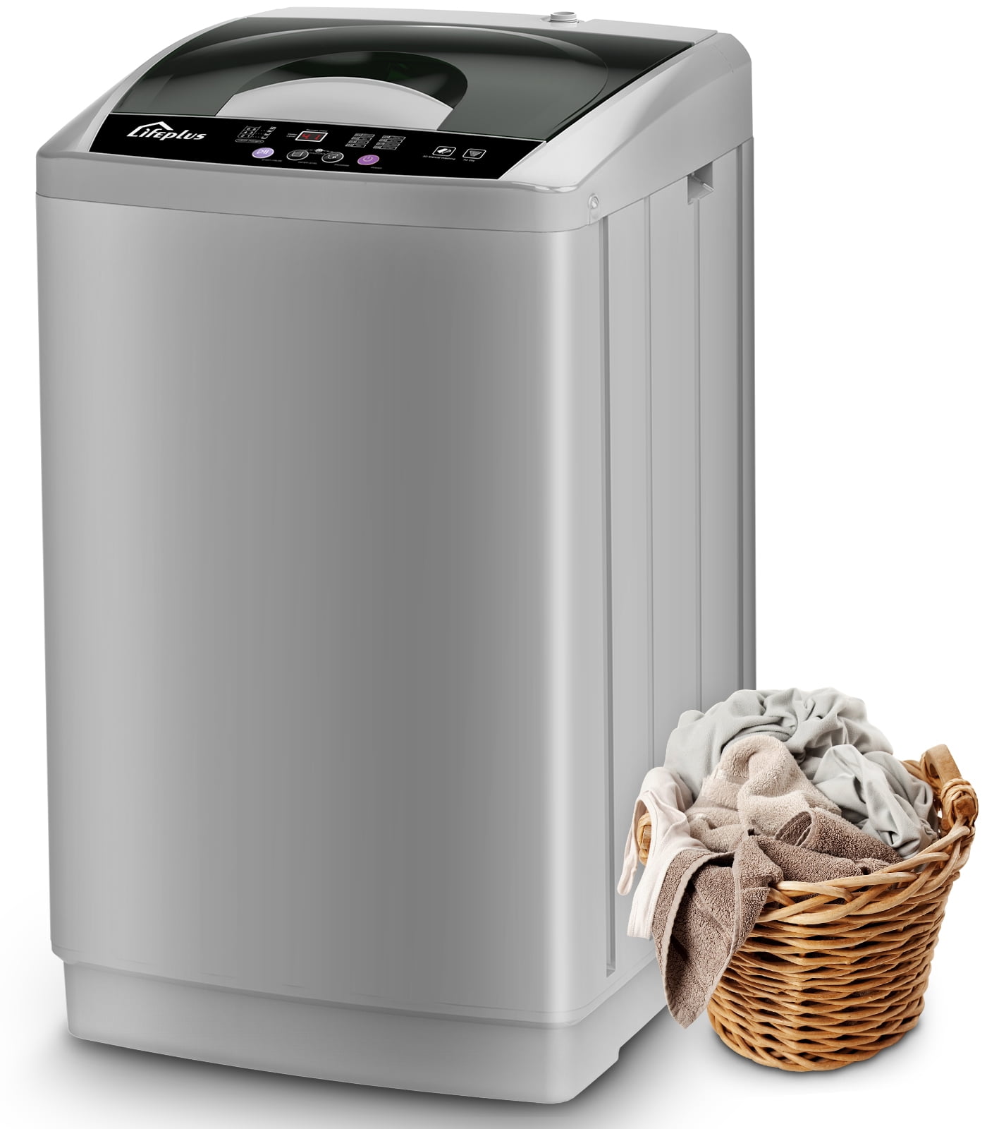 Qhomic 2.1 Cu.ft Portable Washing Machine, 15.6lbs Capacity Fully
