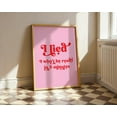 thumbnail image 1 of LifePlus I Lied – Getting Ready Poster | Funny Quote Wall Art | Trendy Art Print, 1 of 3
