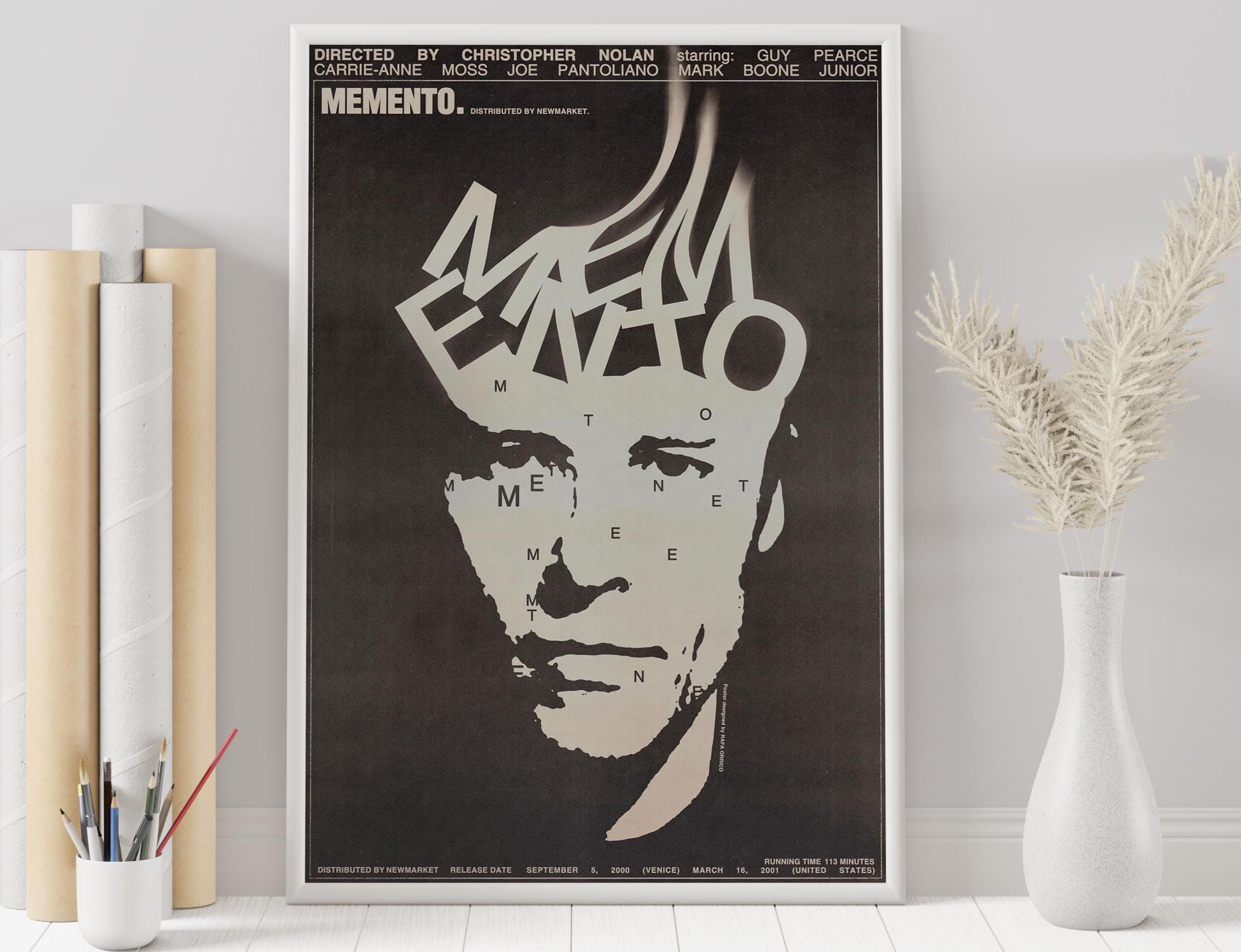 Poster Memento – Affiche Film, Art Mural – Papier 300g