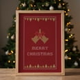thumbnail image 1 of LifePlus Merry Christmas Wall Art Cross Stitch Pattern Design Poster Holiday Decor Last Minute Christmas Gift, 1 of 3
