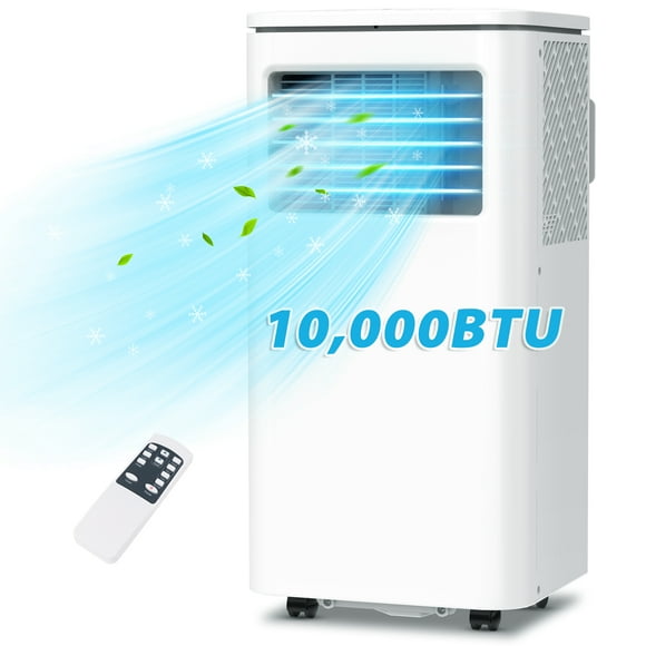 LifePlus Portable Air Conditioner 10000BTU Ashrae ( 6000BTU) Indoor Room AC Unit Dehumidifier Window Kit Remote Control Easy&Efficient Bedroom