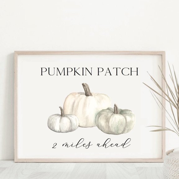 LifePlus Pumpkin Patch Print, Autumn Decor