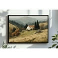 thumbnail image 1 of LifePlus Rustic Fall Countryside Scene Wall Art, Fall Oil Painting, Country Cottage Landscape Print, Neutral Decor, Autumn Landscape, 1 of 3