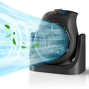 LifePlus Space Heater and Fan Combo 2 in 1 Energy Efficient for Indoor Home Use Overheating Protection, Black