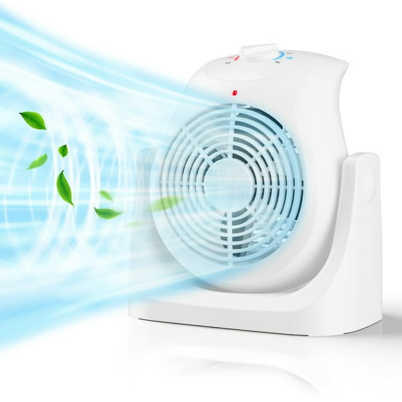LifePlus Space Heater and Fan Combo 2 in 1 Energy Efficient for Indoor Use Overheating Protection, White