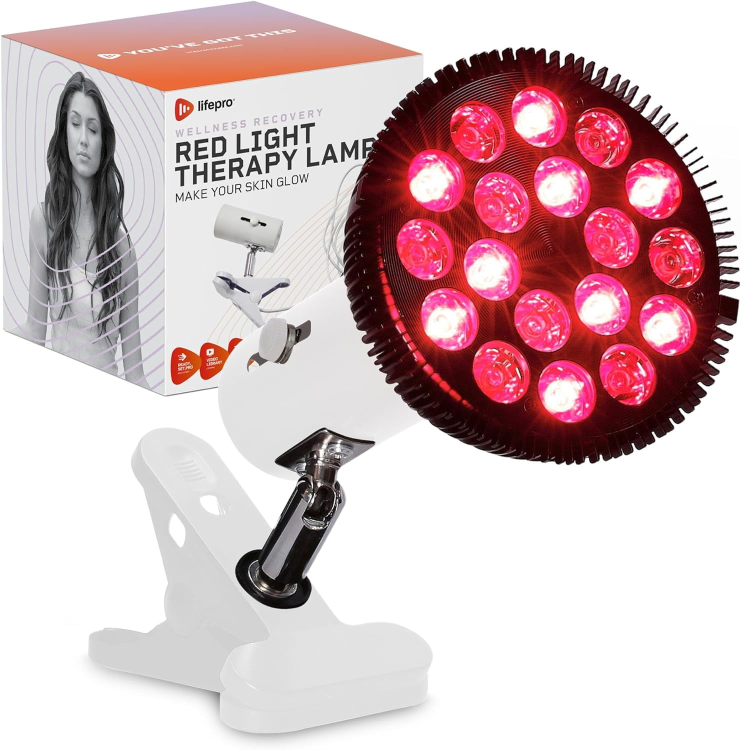 LifePro InfraGlow Red Light Therapy Lamp for Skin Health, Muscle
