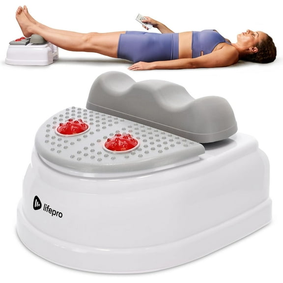 LifePro Chi Swing Machine with Red Light Therapy 12-Speed Passive Leg Exerciser - White