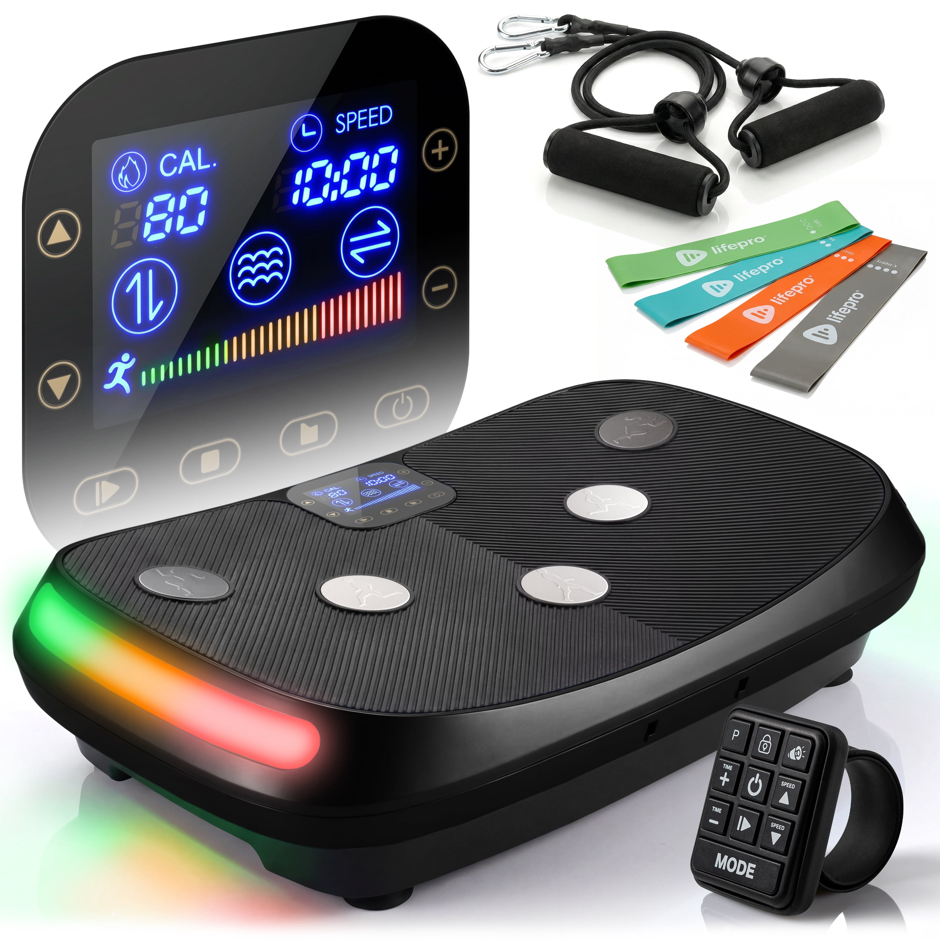 Lifepro, Vibration Plate Exercise Machine, Rumblex 4D, Black