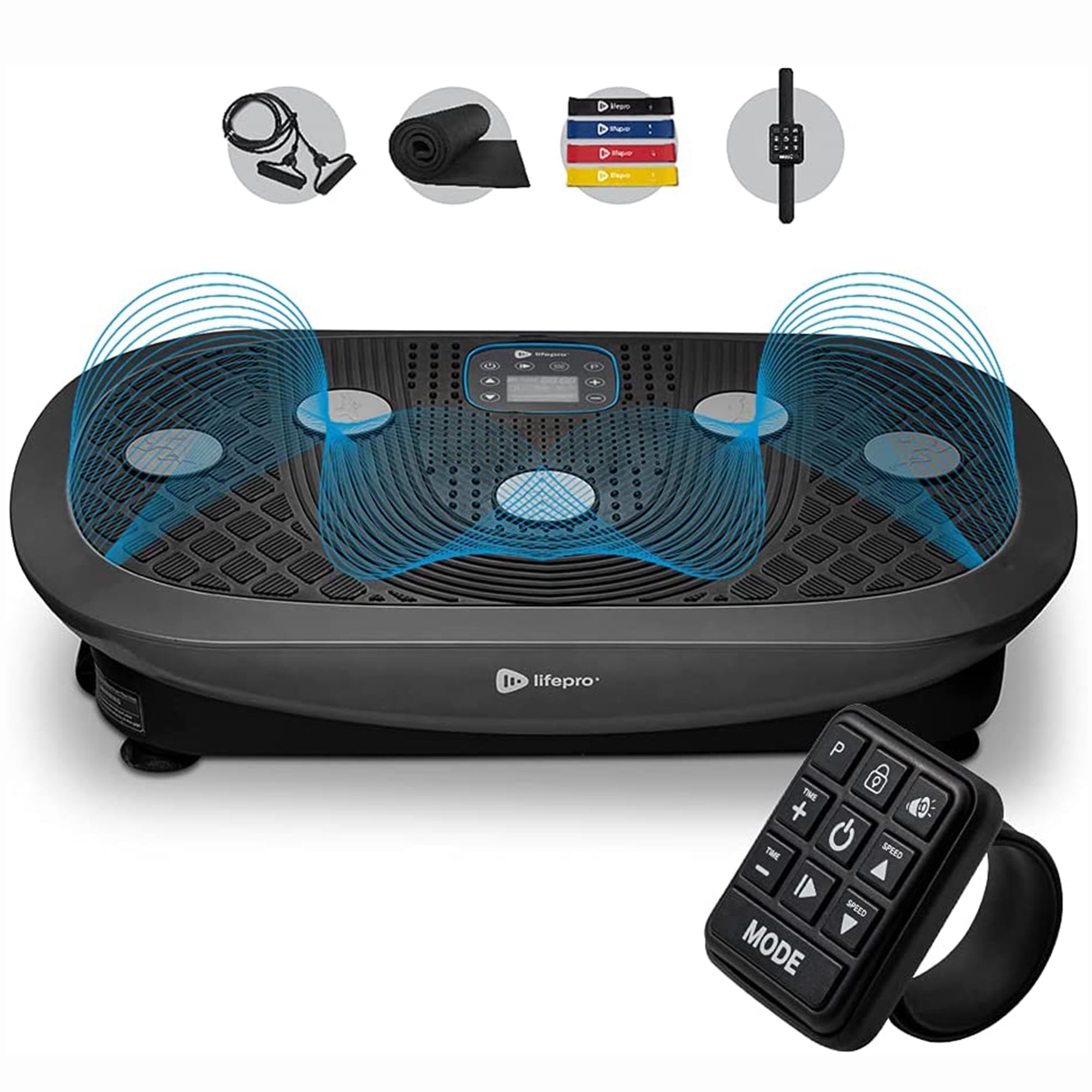 LifePro Turbo 3D Dual Oscillation Vibration Plate Home Workout Equipment Black Walmart
