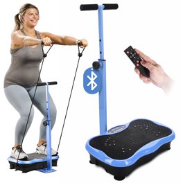 FEIERDUN Vibration Plate - Whole Body Workout Machine For Weight Loss & Toning, Includes Resistance Bands & Remote, Quiet Motor