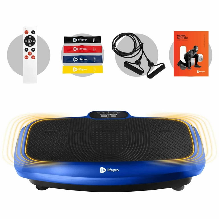 LifePro Turbo 3D Dual Oscillation Vibration Plate Home Workout Equipment 200 Watts Whole Body Fitness Max 330 lbs Blue Walmart