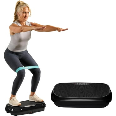LifePro Waver Mini Vibration Plate Exercise Machine – 201W Portable Full Body Workout Platform for Home & Travel, Black