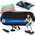 thumbnail image 1 of Lifepro Waver Mini Vibration Plate Exercise Machine – Whole Body Vibrating Plate Machine for Lymphatic Drainage, Muscle Toning & Recovery with Resistance Bands & Remote - Blue, 1 of 10