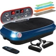 thumbnail image 1 of Lifepro Waver Mini Vibration Plate Exercise Machine – Whole Body Vibrating Plate Machine for Lymphatic Drainage, Muscle Toning & Recovery with Resistance Bands & Remote - Blue, 1 of 10
