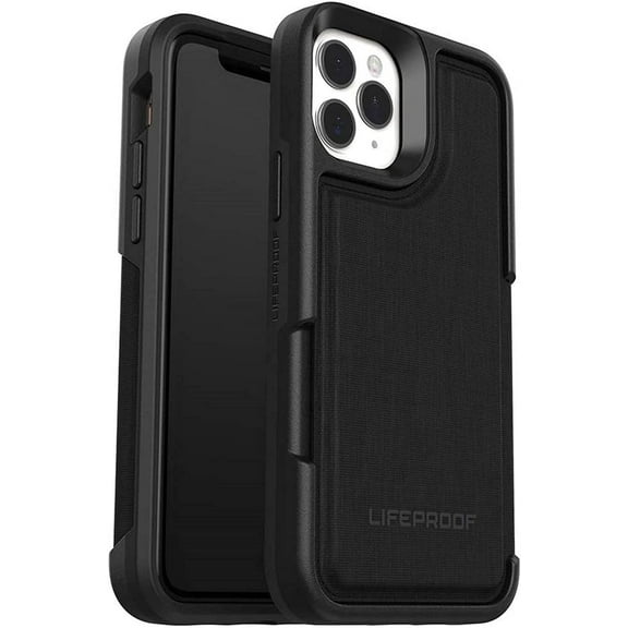 LifeProof FLIP Series Wallet Case for iPhone 11 Pro - Non Retail Packaging Dark Night (Black/Castlerock)